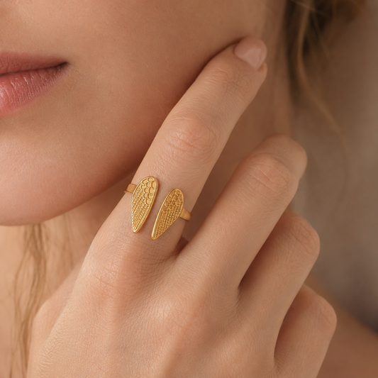 Wings of Hope Adjustable Ring