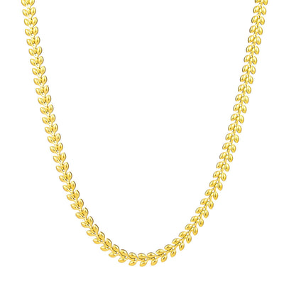“Leaves” Necklace – 18K Golden Grace