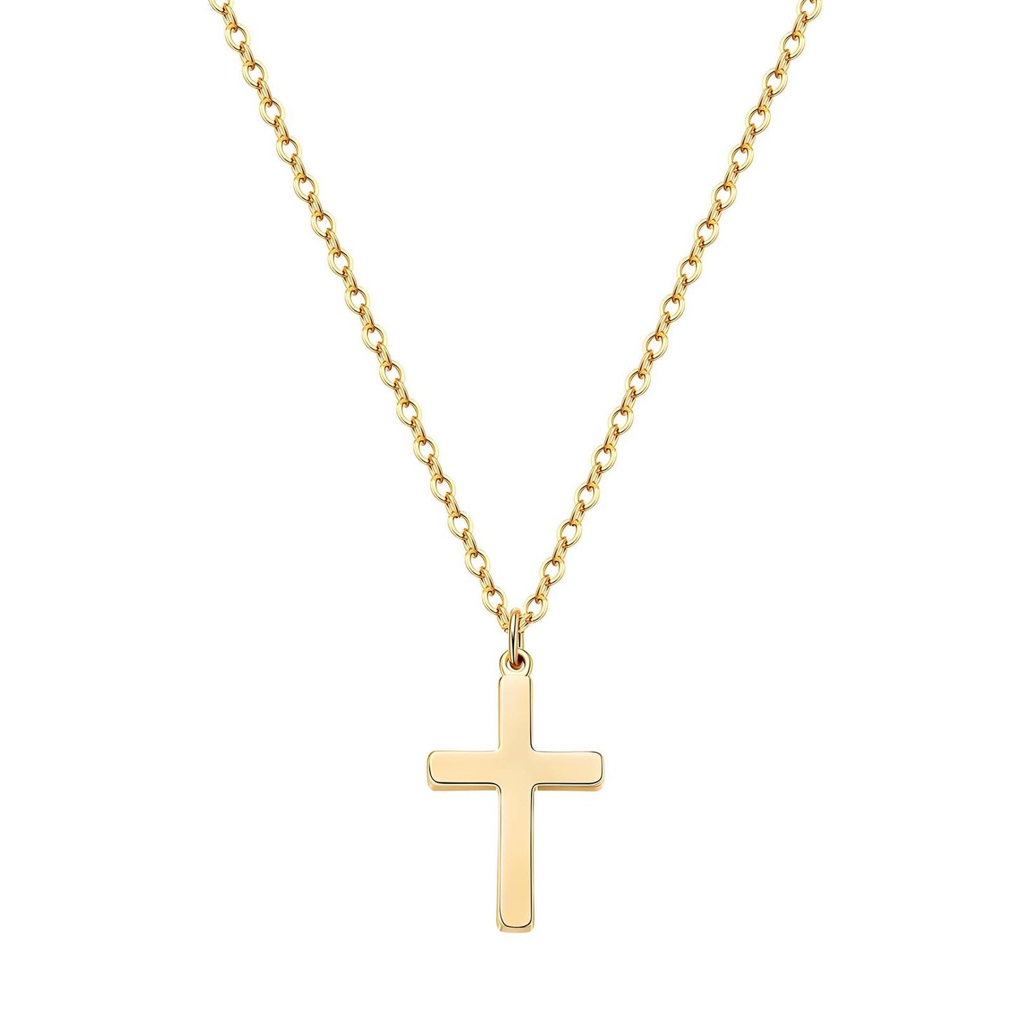 “Crosses” Necklace – 18K Golden Faith