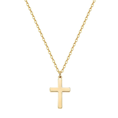 “Crosses” Necklace – 18K Golden Faith