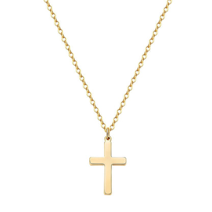 “Crosses” Necklace – 18K Golden Faith