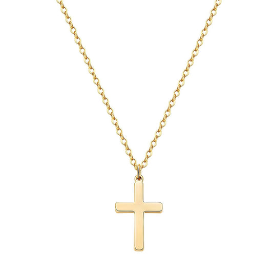 "Crosses" Necklace – 18K Golden Faith