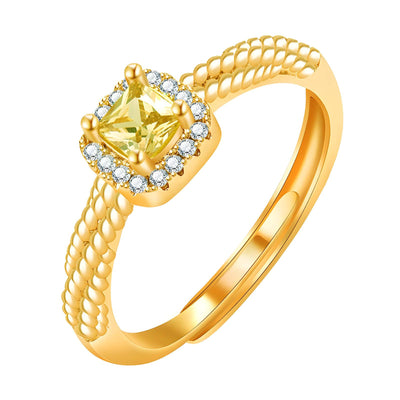 “Royal Pattern” Ring – 18K Gold Charm