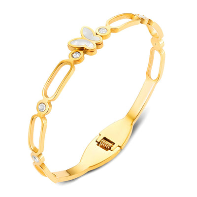 “Butterfly” Bracelet – 18K Gold Elegance