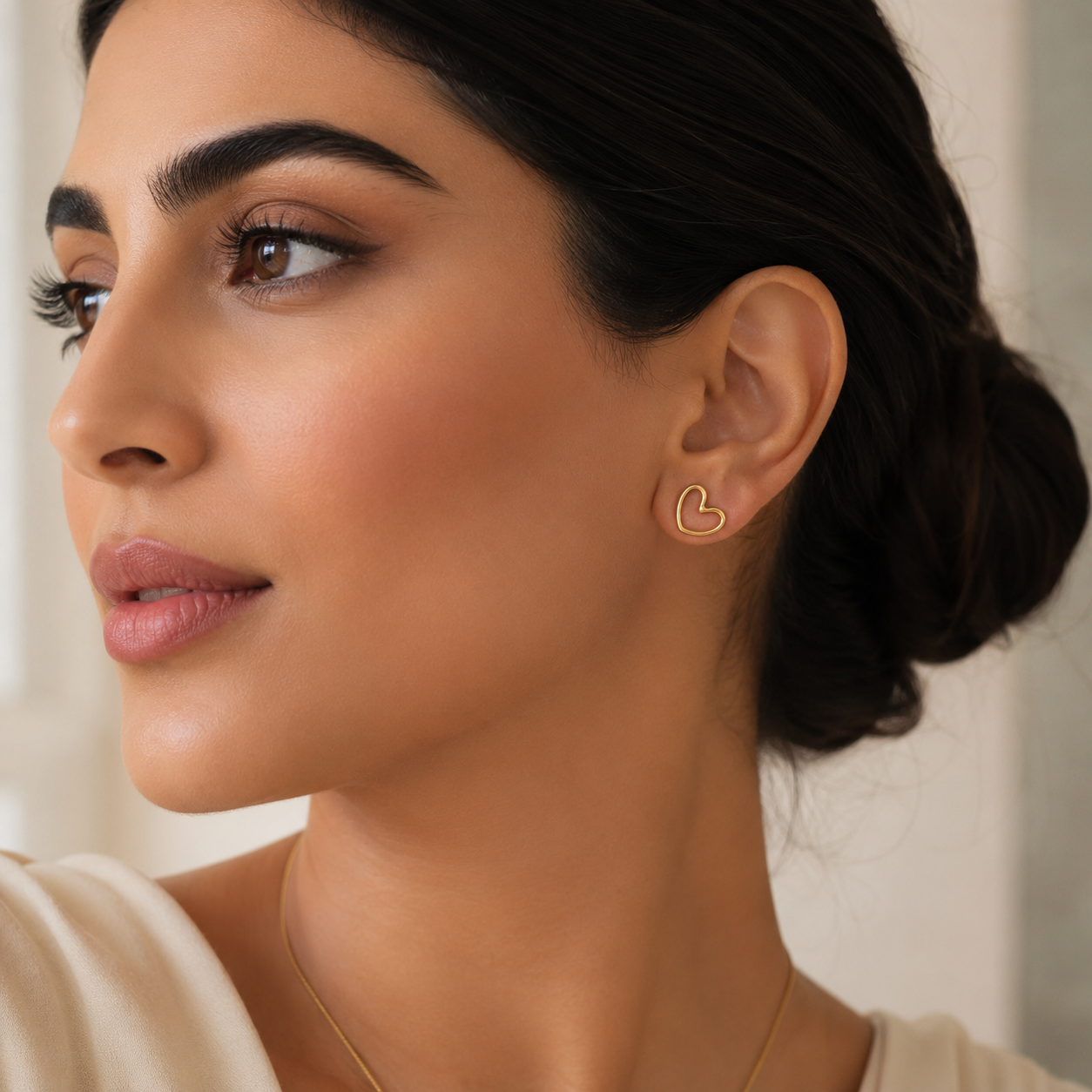 Classic Heart Stud Earrings by Catwalk Hub – product image 5