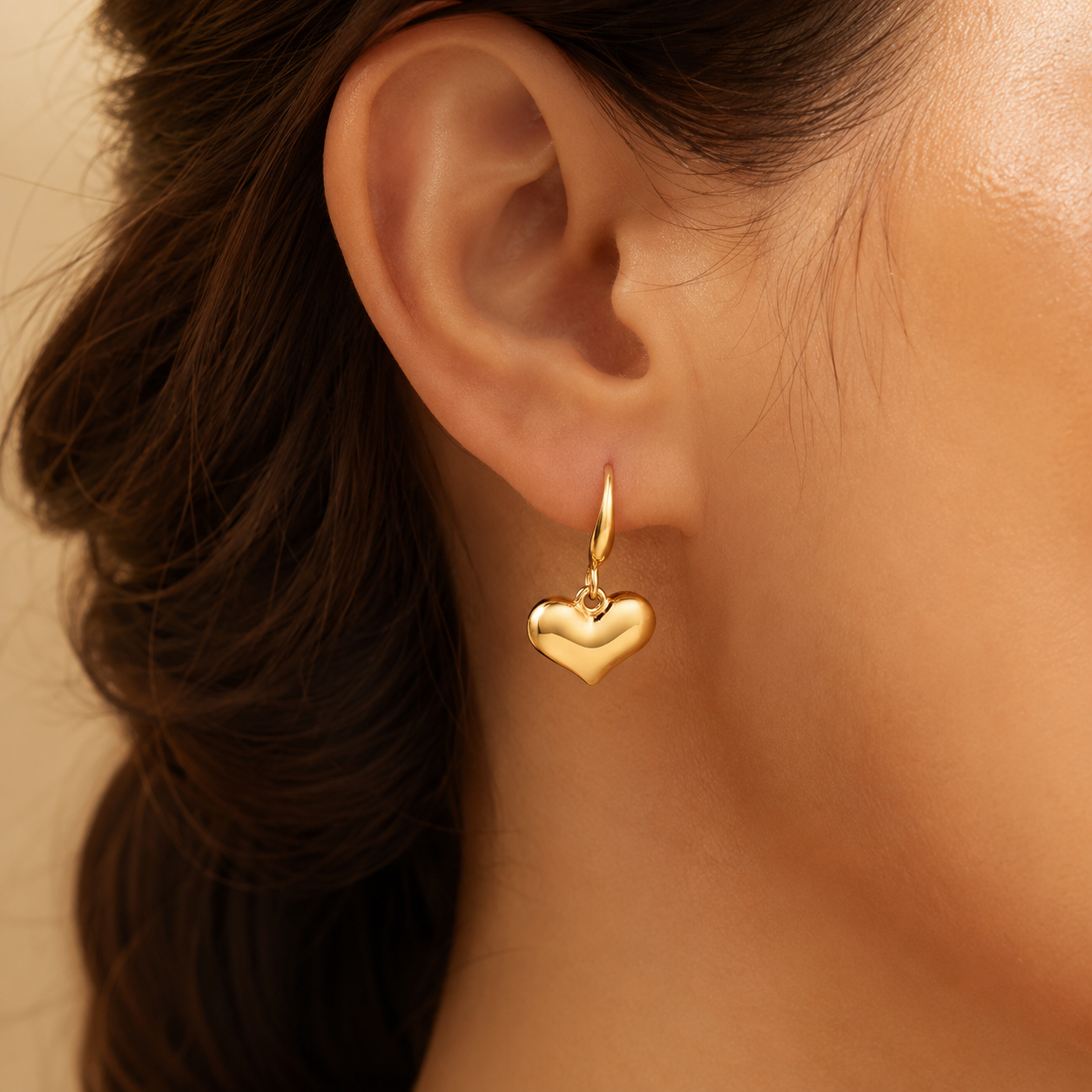 Heart Drop Earrings by Catwalk Hub