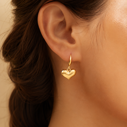 Heart Drop Earrings by Catwalk Hub