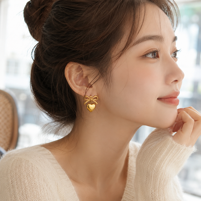 Delicate Heart Earrings