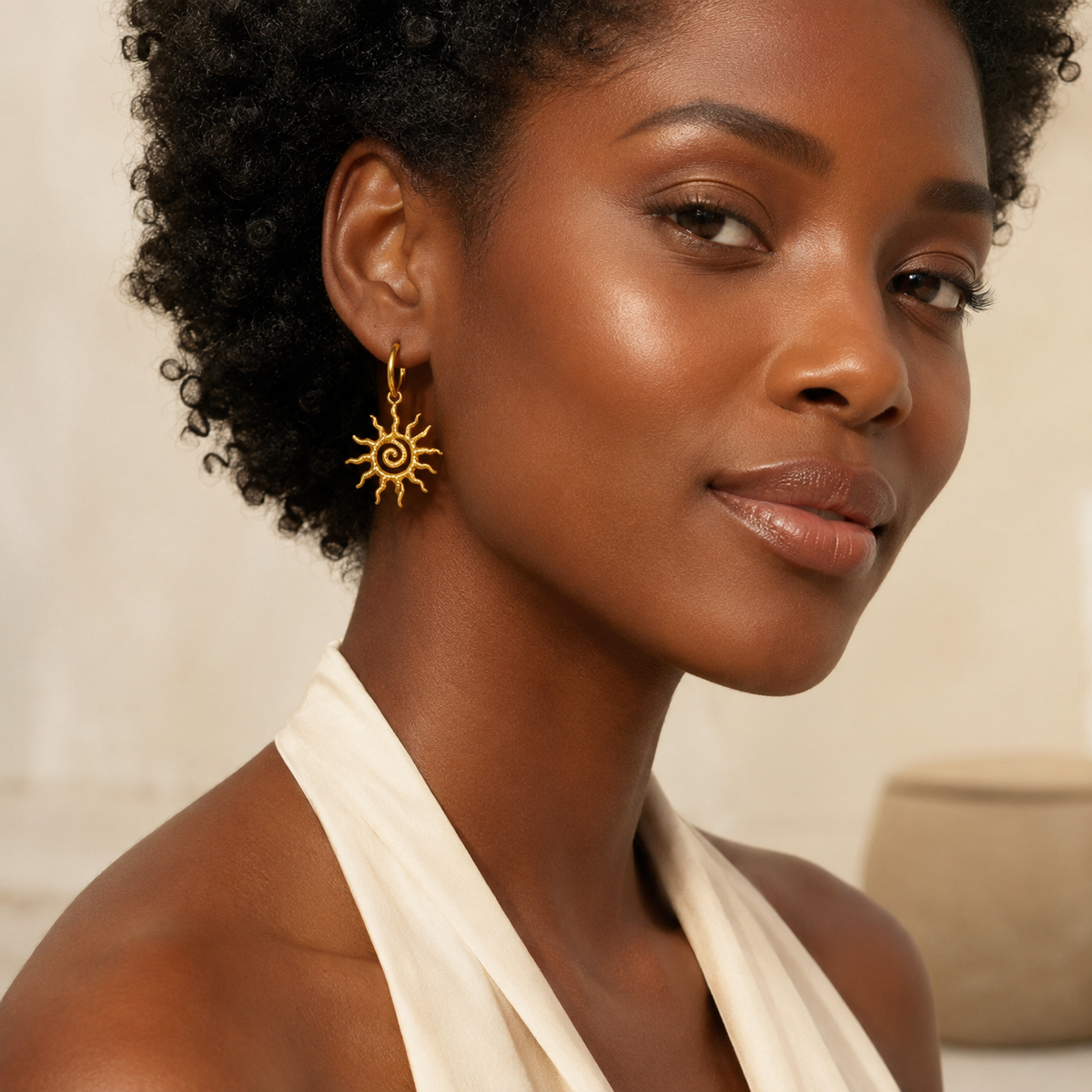 Bold Sun Stud Earrings