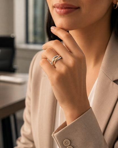 Interlocking Circle & Cross Ring