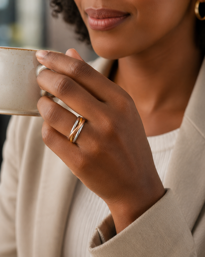 Interlocking Circle & Cross Ring