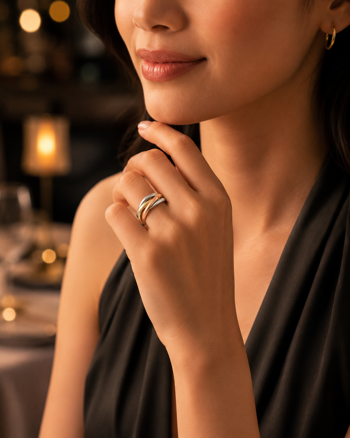 Interlocking Circle & Cross Ring