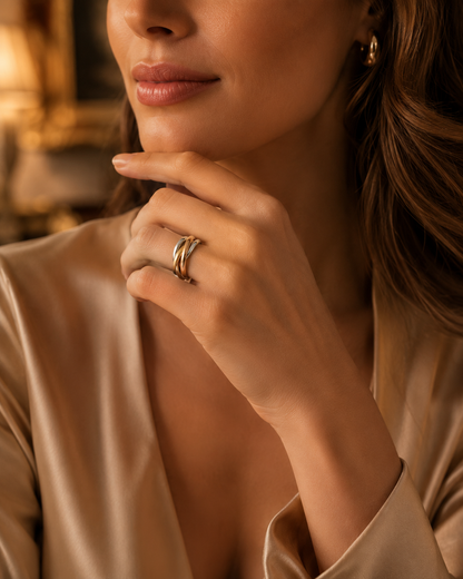 Interlocking Circle & Cross Ring