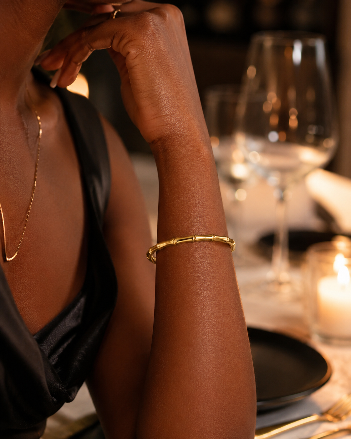 Korean-Inspired Geometric Bangle
