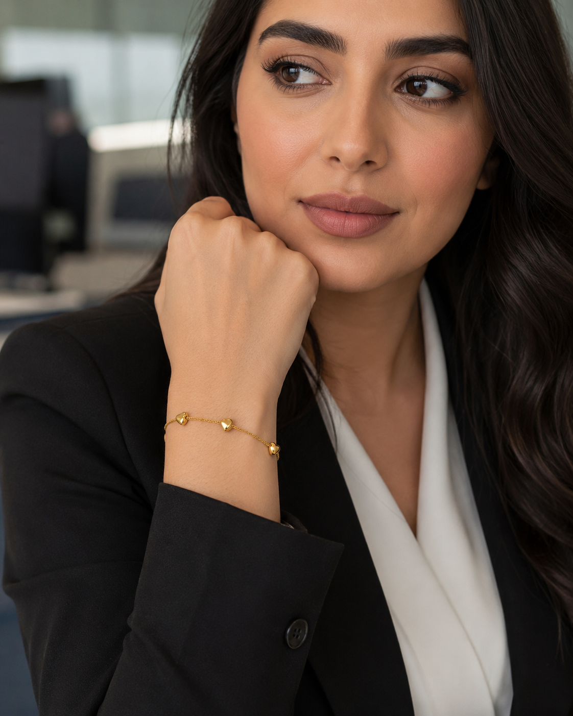 Winding Heart Wrap Bracelet