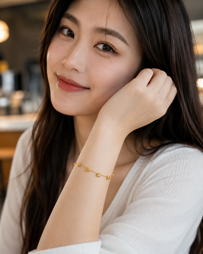Winding Heart Wrap Bracelet