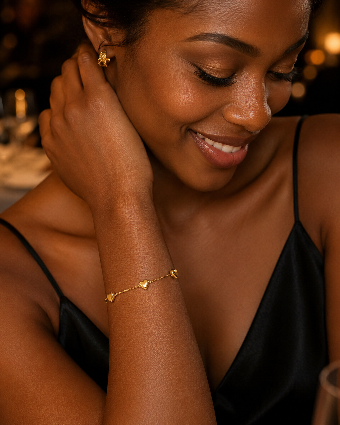 Winding Heart Wrap Bracelet