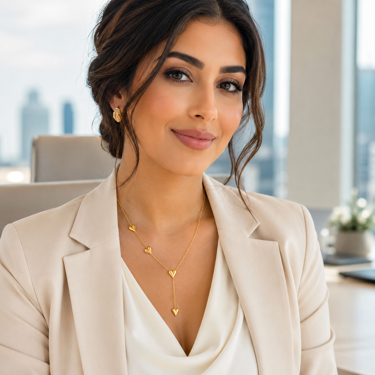 قلادة طويلة بدلاية على شكل قلب من Catwalk Hub – صورة المنتج 2