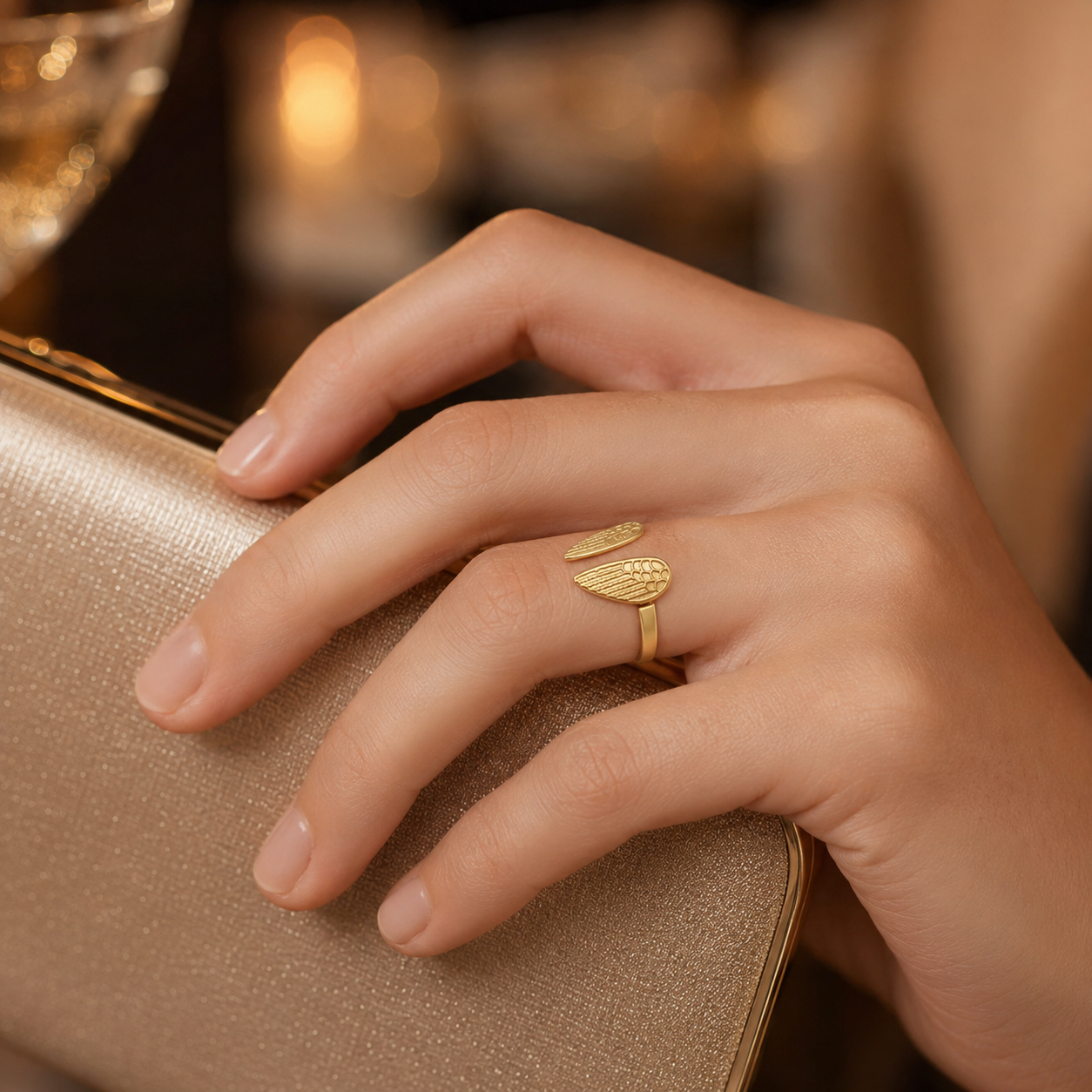 Wings of Hope Adjustable Ring