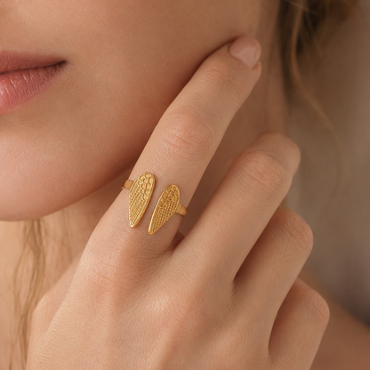 Wings of Hope Adjustable Ring