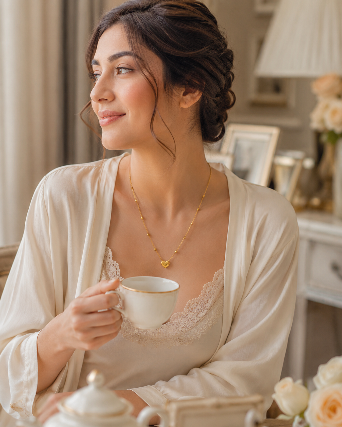 Delicate Heart Pendant Necklace by Catwalk Hub – product image 7