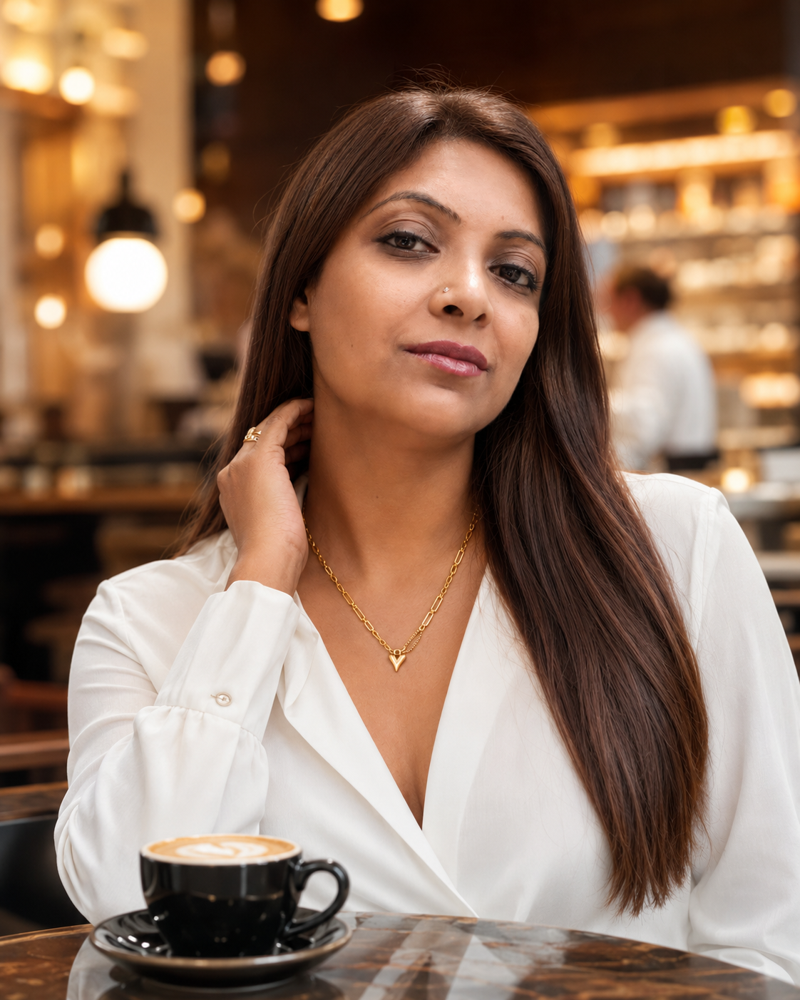 قلادة قلب بسلسلة حبلية من Catwalk Hub – صورة المنتج 2