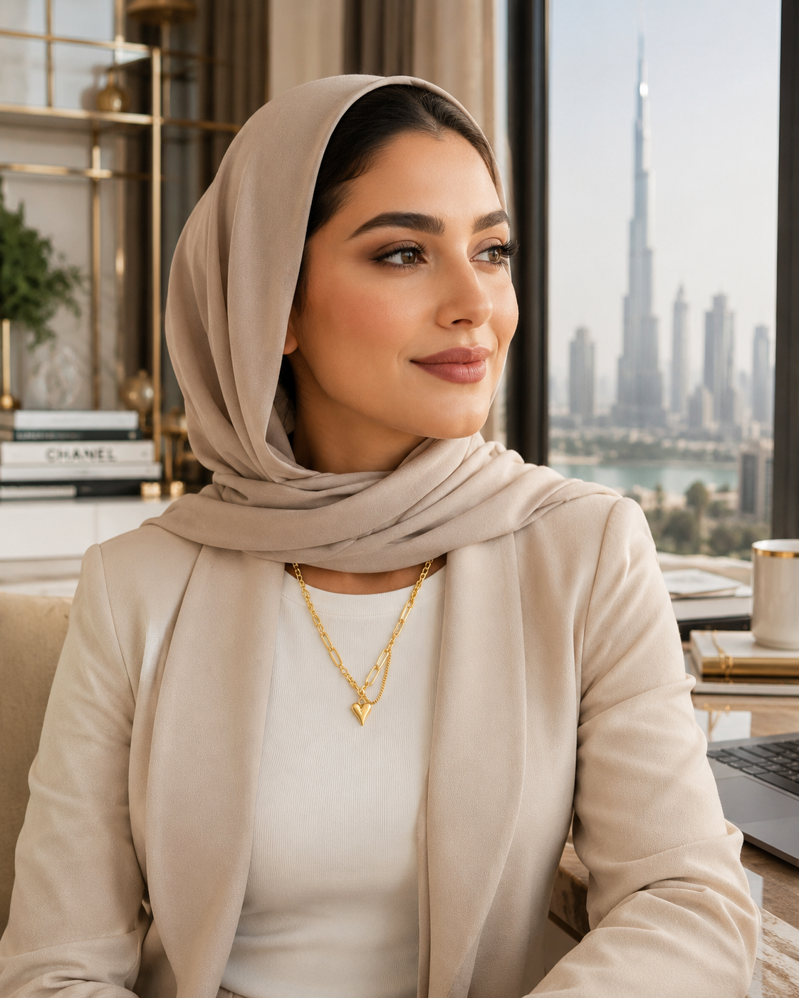قلادة قلب بسلسلة حبلية من Catwalk Hub – صورة المنتج 8