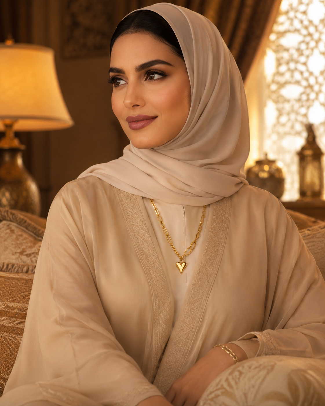 قلادة قلب بسلسلة حبلية من Catwalk Hub – صورة المنتج 6