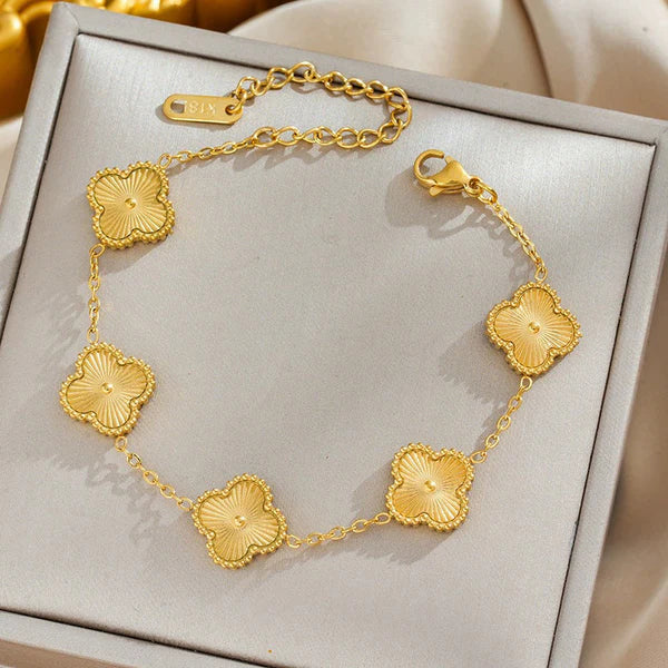 "Clover" Bracelet- 18K Premium Gold Plated