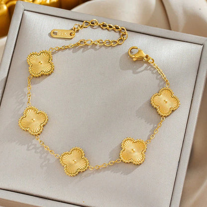 "Clover" Bracelet- 18K Premium Gold Plated