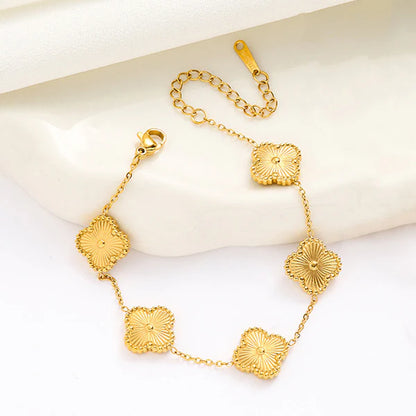 "Clover" Bracelet- 18K Premium Gold Plated