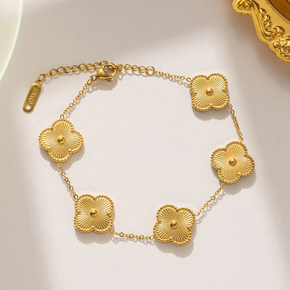 "Clover" Bracelet- 18K Premium Gold Plated