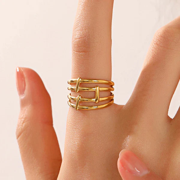 "Finger Ring" Ring- 18K Premium Gold Plated