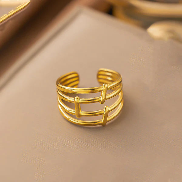 "Finger Ring" Ring- 18K Premium Gold Plated