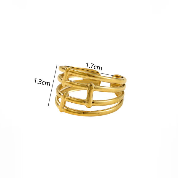 "Finger Ring" Ring- 18K Premium Gold Plated