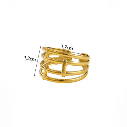 "Finger Ring" Ring- 18K Premium Gold Plated