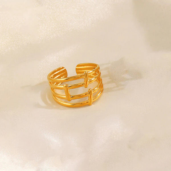 "Finger Ring" Ring- 18K Premium Gold Plated