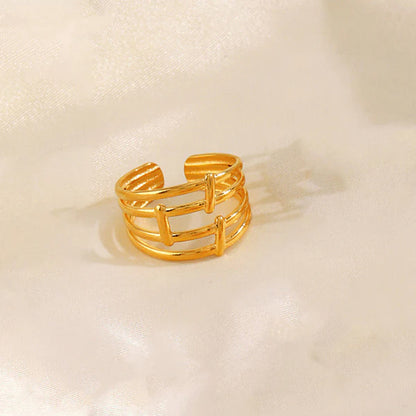"Finger Ring" Ring- 18K Premium Gold Plated