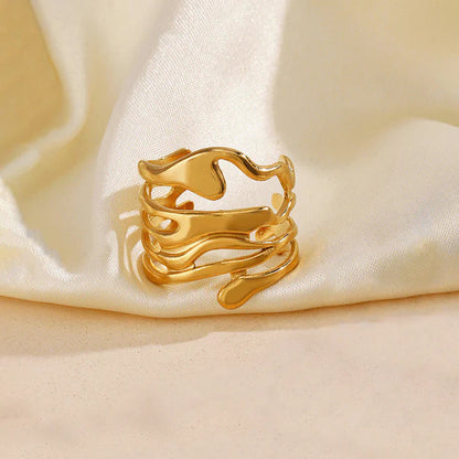 "Finger Ring" Ring- 18K Premium Gold Plated