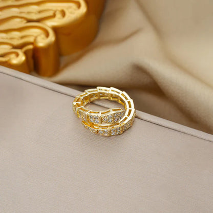 "Snake Themed" Ring- 18K Premium Gold Plated