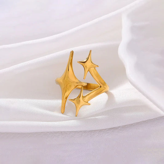 Delicate Star Stackable Ring by Catwalk Hub