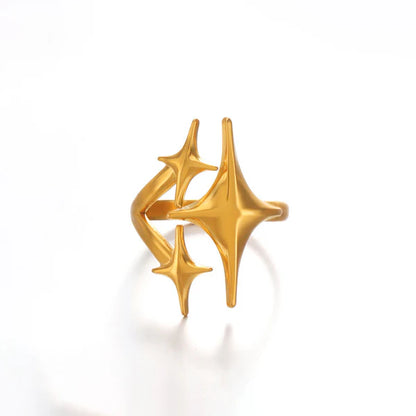 "Star Themed" Ring- 18K Premium Gold Plated