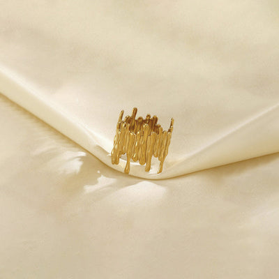 "Contemporary Adjustable" Ring- 18K Premium Gold Plated