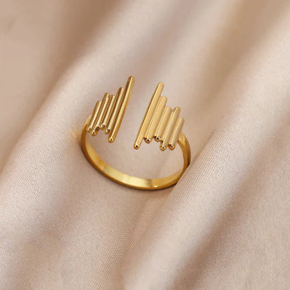 "Contemporary Adjustable" Ring- 18K Premium Gold Plated