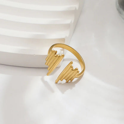 "Contemporary Adjustable" Ring- 18K Premium Gold Plated
