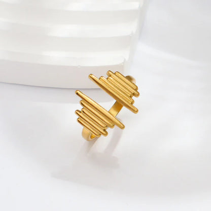 "Contemporary Adjustable" Ring- 18K Premium Gold Plated
