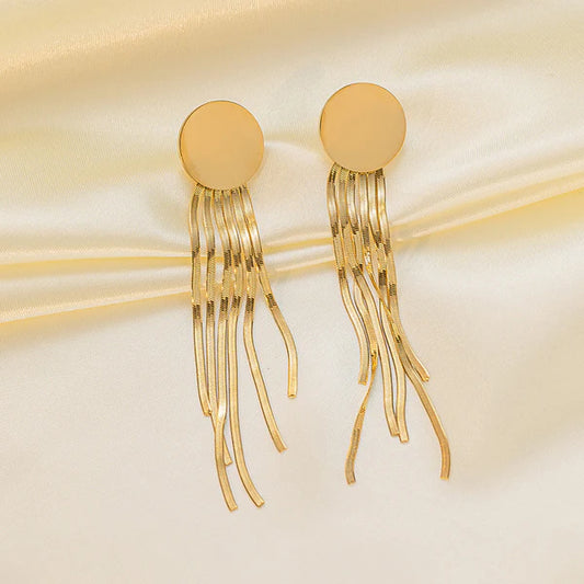 Geometric Tassel Statement Earrings by Catwalk Hub – product image 6