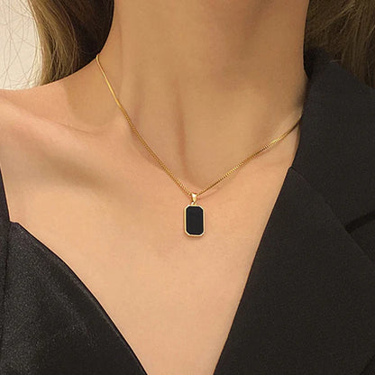 "Geometric Pendant" Necklace – 18K Premium Gold Plated