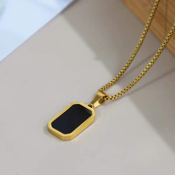 "Geometric Pendant" Necklace – 18K Premium Gold Plated