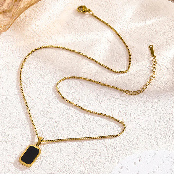 "Geometric Pendant" Necklace – 18K Premium Gold Plated